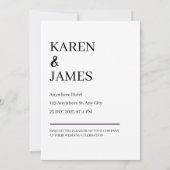 Save The Date Photo minimaliste élégante (Dos)