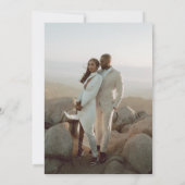 Save The Date Photo minimaliste Mariage moderne (Dos)