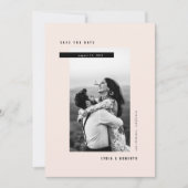 Save The Date Photo minimaliste moderne (Devant)
