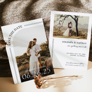 Save The Date Photo minimaliste moderne