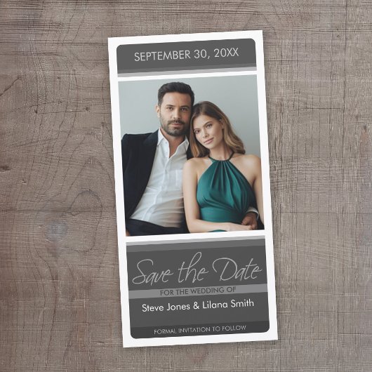 Save The Date Photo minimaliste moderne