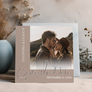Save The Date Photo minimaliste moderne  