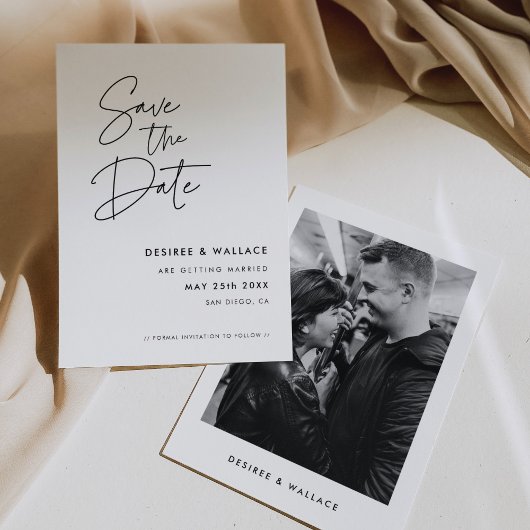 Save The Date Photo minimaliste moderne