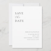 Save The Date Photo minimaliste moderne Mariage (Devant)