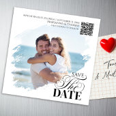 Save the Date Photo Modern Wedding Magnetic
