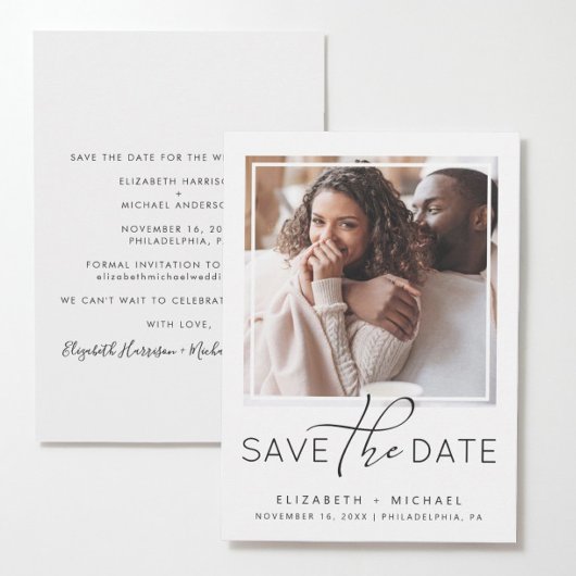 Save The Date Photo moderne