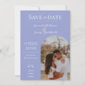 Save The Date Photo moderne Boho Arch | Périwinkle (Devant)