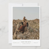 Save The Date Photo moderne chic (Devant)