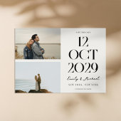 Save The Date Photo moderne chic