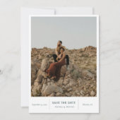 Save The Date Photo moderne chic (Devant)