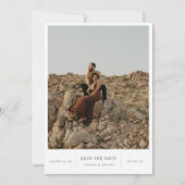 Save The Date Photo moderne chic (Devant)