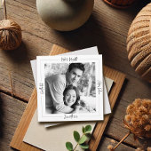 Save The Date Photo moderne classique noir et blanc