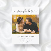 Save The Date Photo Moderne Élégante Enregistrer La Date