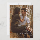 Save The Date Photo moderne Enregistrer la date | Script minimal (Devant)