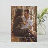 Save The Date Photo moderne Enregistrer la date | Script minimal (Debout devant)