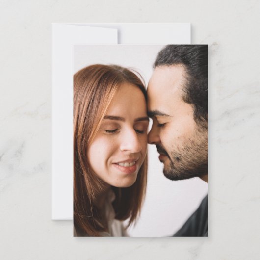 Save The Date Photo moderne et simple enregistrer la date (Dos)