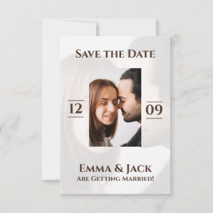 Save The Date Photo moderne et simple enregistrer la date