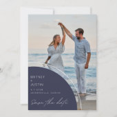 Save The Date Photo moderne Florida Beach Wedding (Devant)
