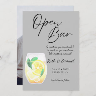 Save The Date Photo moderne Gray Funny