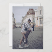 Save The Date Photo moderne Jaune amusante (Dos)