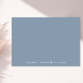 Save The Date Photo moderne Mariage bleu Dusty