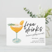 Save The Date Photo Moderne Mariage Drôle Enregistrer La Date (Debout devant)