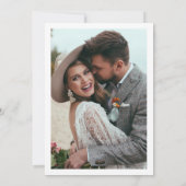 Save The Date Photo moderne minimaliste élégante (Dos)