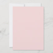 Save The Date Photo moderne pour annoncer la date | Rose (Dos)