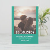 Save The Date Photo moderne simple Enregistrer la date | Arcadia (Debout devant)