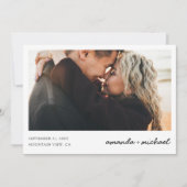Save The Date Photo moderne simple Enregistrer la date Invitatio (Devant)