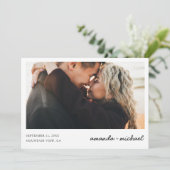 Save The Date Photo moderne simple Enregistrer la date Invitatio (Debout devant)