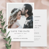 Save The Date Photo moderne simple et élégante Enregistrer la ca