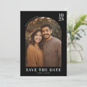 Save The Date Photo Moderne Terroir Chaud (Debout devant)