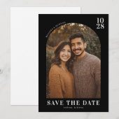 Save The Date Photo Moderne Terroir Chaud (Devant / Derrière)