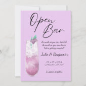 Save The Date Photo moderne violet amusante (Devant)