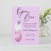 Save The Date Photo moderne violet amusante (Debout devant)