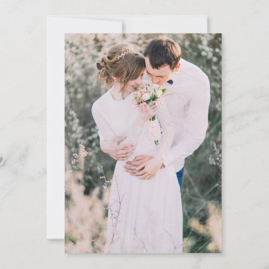 Save The Date Photo monographique colorée (Dos)