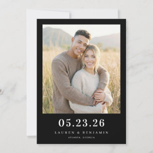 Save The Date Photo Naturelle Intime et Terreuse