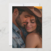 Save The Date Photo occidentale rustique moderne Sauvez la date (Dos)