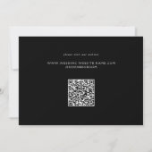 Save The Date Photo officielle Feuille de défilement noir et bla (Dos)