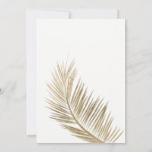 Save The Date Photo or palmier élégant enregistrer la date (Dos)