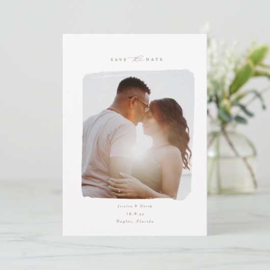 Save The Date Photo peinte Enregistrer la date (Debout devant)