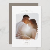 Save The Date Photo peinte Enregistrer la date (Devant / Derrière)