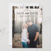 Save The Date Photo Personnalisable Enregistrer La Date (Devant)