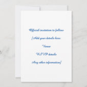 Save The Date Photo personnalisable HANOUKKA FAMILLE REUNION (Dos)