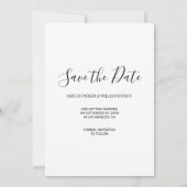 Save The Date Photo Personnalisée Enregistrer La Date (Dos)