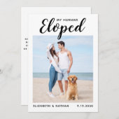 Save The Date Photo personnalisée Mariage chien animal de compag (Devant / Derrière)