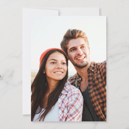 Save The Date Photo personnalisée Mariage Enregistrer la date Bo (Dos)