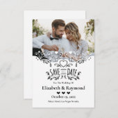 Save The Date Photo Personnalisée Mariage Enregistrer La Date In (Devant / Derrière)
