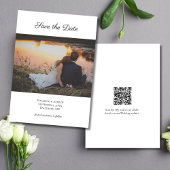 Save The Date Photo QR code Mariage Enregistrer la date